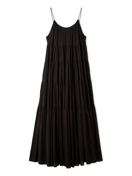 【エミ/emmi】のコットンボリュームティアードワンピース インテリア・キッズ・メンズ・レディースファッション・服の通販 founy(ファウニー) 　ファッション　Fashion　レディースファッション　Fashion for Women　ワンピース　Dresses　インド　Indian Textile　スマート　Smart, Elegant　ティアードワンピース　Tiered Dress, Flared Dress　ホリデーシーズン　Holiday Season　ポケット　Pocket, Pocket Detail　BLK[009]|ID: prp329100004978804 ipo3291000000037310814
