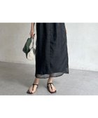 【ドゥドゥ/DouDou】の【WEB限定】キャップスリーブシアー切替ワンピース ブラック|ID: prp329100004978806 ipo3291000000037310823