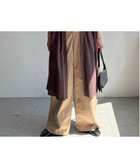 【エルビーシー/LBC】のダブルポケットVネックシャツワンピース ブラウン|ID: prp329100004978818 ipo3291000000037310868