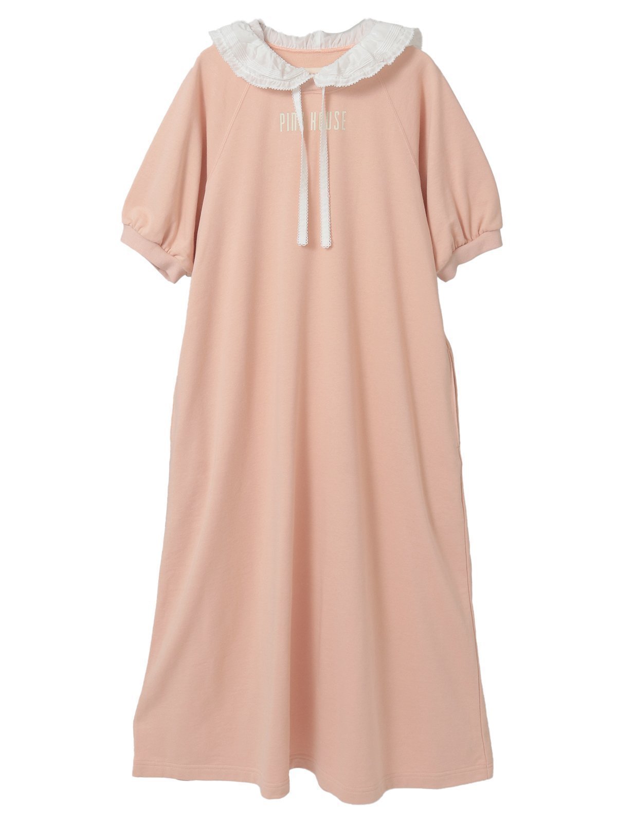 【ピンクハウス/PINK HOUSE】のローンフード付きスウェットワンピース インテリア・キッズ・メンズ・レディースファッション・服の通販 founy(ファウニー) 　ファッション　Fashion　レディースファッション　Fashion for Women　ワンピース　Dresses　カットソー　Cut and Sewn Top　フロント　Front, Front Design　プリント　Print, Printed Pattern　長袖　Long Sleeve, Full Sleeve　ピンク|ID: prp329100004978853 ipo3291000000037310990