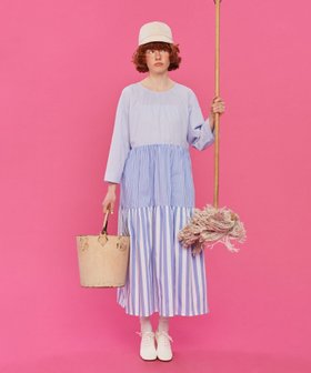 【スタディオ クリップ/studio CLIP】の【Limited Line】アソート切り替えワンピース 大人の最旬トレンドファッション＆コーディネート founy(ファウニー) ファッション Fashion レディースファッション Fashion for Women ワンピース Dresses サンダル Sandals, Summer Shoes ジャケット Jacket, Outerwear スニーカー Sneakers, Trainers ダウン Down, Puffer ティアードワンピース Tiered Dress, Flared Dress バランス Balance, Style Balance パッチワーク Patchwork, Mixed Fabric フォルム Silhouette, Form ベスト Vest, Waistcoat リラックス Relax, Relaxed Fit |ID:prp329100004978862