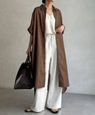 【ドゥドゥ/DouDou】の【WEB限定】コットンリネンシャツワンピース ブラウン|ID: prp329100004978864 ipo3291000000037311039