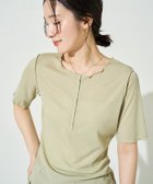 【フリークスストア/FREAK'S STORE】の限定展開 シアー テレコ メロー ヘンリー ネック 半袖 プルオーバー ブルーグリーン|ID: prp329100004978878 ipo3291000000037311102