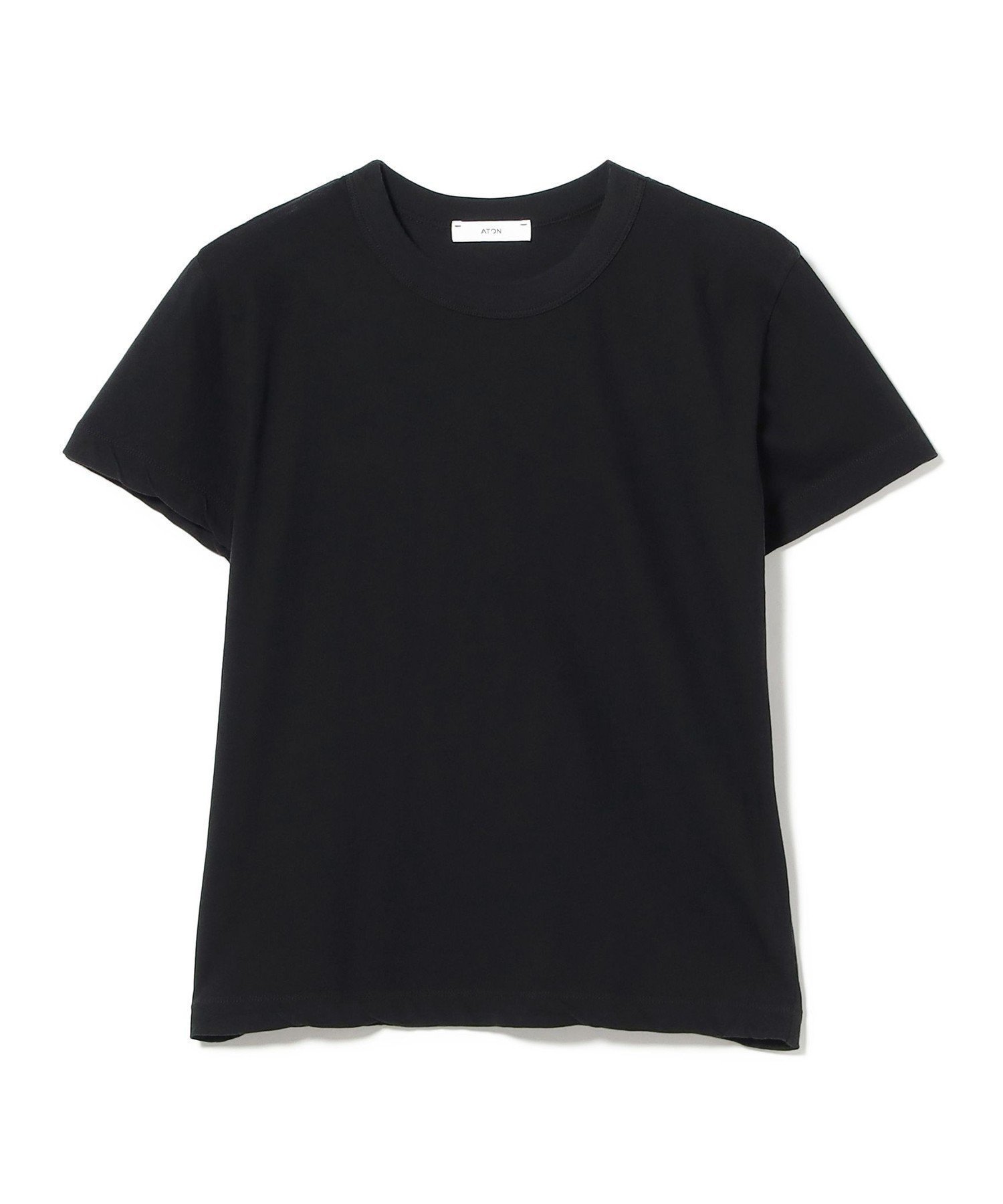 【デミルクス ビームス/Demi-Luxe BEAMS】のATON / コンパクト Tシャツ インテリア・キッズ・メンズ・レディースファッション・服の通販 founy(ファウニー) 　ファッション　Fashion　レディースファッション　Fashion for Women　トップス・カットソー　Cut & Sew Tops　シャツ・ブラウス・オフィスカジュアル　Elegant Blouses & Button-Ups　ロングTシャツ・Tシャツ　Longline T-Shirts & Tees　インド　Indian Textile　インナー　Innerwear　コンパクト　Compact, Small Size　ジャケット　Jacket, Outerwear　スタンダード　Standard, Basic　スマート　Smart, Elegant　トレンド　Trend, Trending Now　定番　Standard, Basic Item　バランス　Balance, Style Balance　マキシ　Maxi, Full Length　モダン　Modern, Contemporary　リアル　Real, Realistic　ワイド　Wide, Wide Fit　おすすめ　Recommended / Our Picks　BLACK|ID: prp329100004978893 ipo3291000000037311158