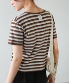【バブ ブージュルード/Bab Bou Jeloud】のマルチボーダーコンパクトTシャツ 大人の最旬トレンドファッション＆コーディネート founy(ファウニー) ファッション Fashion レディースファッション Fashion for Women トップス・カットソー Cut & Sew Tops シャツ・ブラウス・オフィスカジュアル Elegant Blouses & Button-Ups ロングTシャツ・Tシャツ Longline T-Shirts & Tees インナー Innerwear コンパクト Compact, Small Size シンプル Simple, Minimal ジャケット Jacket, Outerwear スマート Smart, Elegant チェック Check, Plaid, Tartan なめらか Smooth, Silky Texture バランス Balance, Style Balance フィット Fit, Slim Fit ボーダー Border, Stripe 再入荷 Restock / Back in Stock thumbnail BROWN|ID: prp329100004978900 ipo3291000000037311183