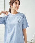 【イッカ/ikka】の【接触冷感】裾レイヤードプリントTシャツ 大人の最旬トレンドファッション＆コーディネート founy(ファウニー) ファッション Fashion レディースファッション Fashion for Women トップス・カットソー Cut & Sew Tops シャツ・ブラウス・オフィスカジュアル Elegant Blouses & Button-Ups ロングTシャツ・Tシャツ Longline T-Shirts & Tees プリント Print, Printed Pattern レギュラー Regular, Standard Fit thumbnail サックスブルー|ID: prp329100004978920 ipo3291000000037311238