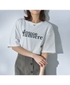 【アンタイトル/UNTITLED】のコットンロゴTシャツ 大人の最旬トレンドファッション＆コーディネート founy(ファウニー) ファッション Fashion レディースファッション Fashion for Women トップス・カットソー Cut & Sew Tops シャツ・ブラウス・オフィスカジュアル Elegant Blouses & Button-Ups ロングTシャツ・Tシャツ Longline T-Shirts & Tees クロップド Cropped, Short Length スマート Smart, Elegant エレガント 上品 Elegant thumbnail ホワイト|ID: prp329100004978923 ipo3291000000037311247