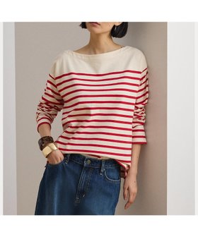 【ラルフローレン/RALPH LAUREN】のストライプド ジャージー ボートネック トップ 大人の最旬トレンドファッション＆コーディネート founy(ファウニー) ファッション Fashion レディースファッション Fashion for Women クラシック Classic, Timeless Style ショルダー Shoulder, Shoulder Strap ストライプ Stripe, Striped Pattern ドロップ Drop Shoulder, Dropped Style フィット Fit, Slim Fit フロント Front, Front Design リラックス Relax, Relaxed Fit 長袖 Long Sleeve, Full Sleeve |ID:prp329100004978925