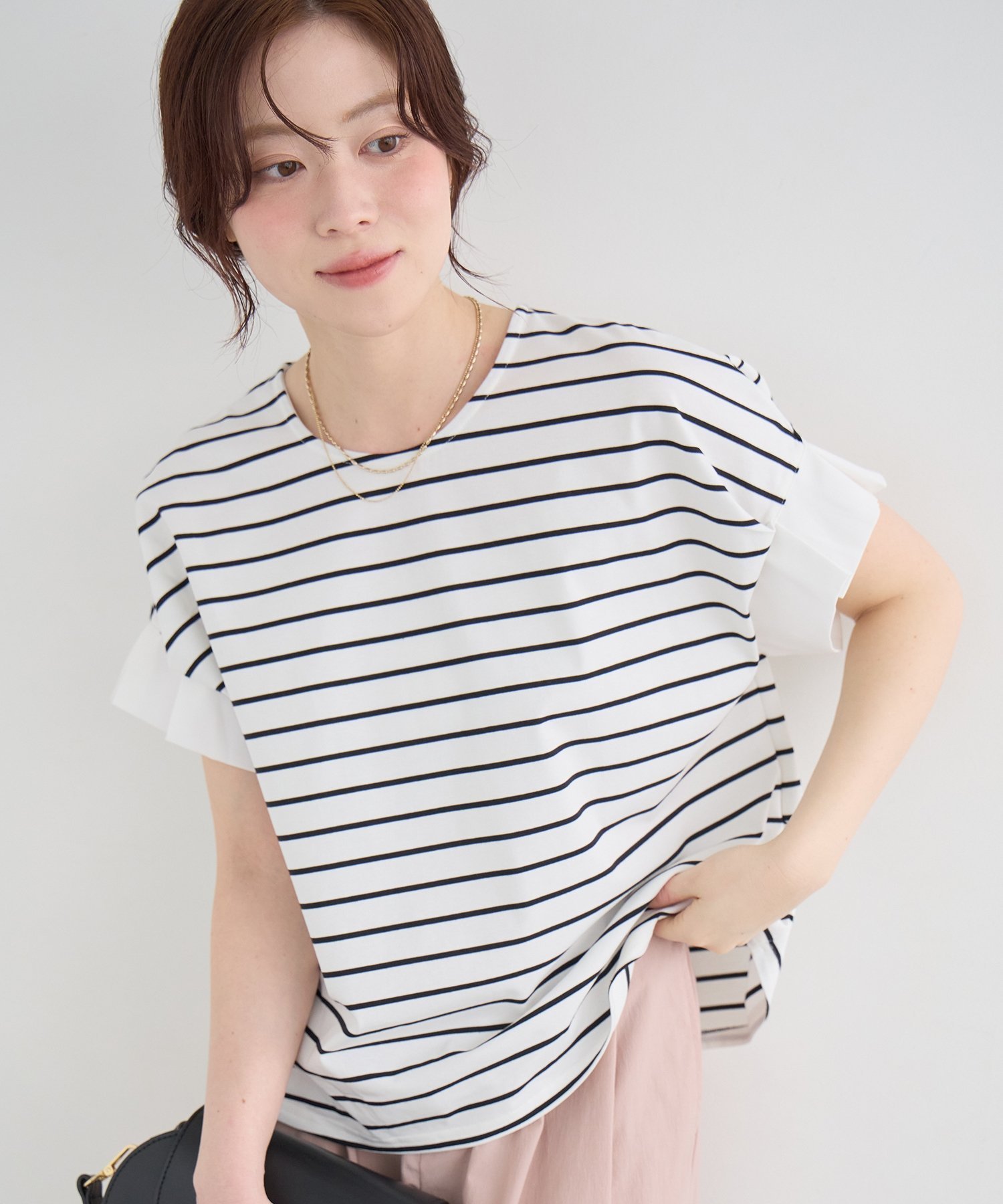 【ルクールブラン/le.coeur blanc】のドライコットンタックスリーブプルオーバー インテリア・キッズ・メンズ・レディースファッション・服の通販 founy(ファウニー) 　ファッション　Fashion　レディースファッション　Fashion for Women　トップス・カットソー　Cut & Sew Tops　カジュアルプルオーバー・ニットトップス　Pullovers & Knit Tops / Casual Pullovers　おすすめ　Recommended / Our Picks　カットソー　Cut and Sewn Top　シンプル　Simple, Minimal　オフ/柄|ID: prp329100004978934 ipo3291000000037311295