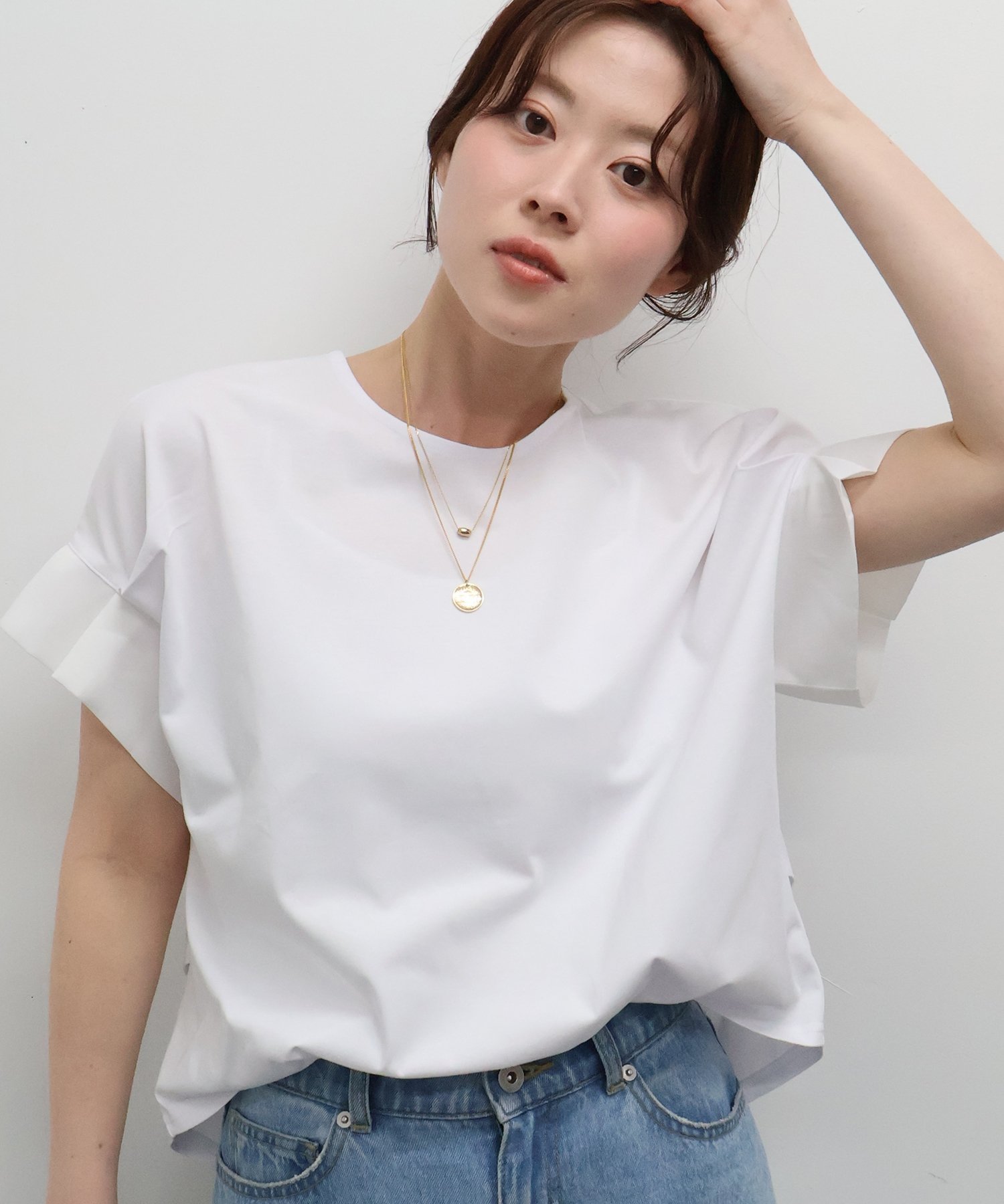 【ルクールブラン/le.coeur blanc】のドライコットンタックスリーブプルオーバー インテリア・キッズ・メンズ・レディースファッション・服の通販 founy(ファウニー) 　ファッション　Fashion　レディースファッション　Fashion for Women　トップス・カットソー　Cut & Sew Tops　カジュアルプルオーバー・ニットトップス　Pullovers & Knit Tops / Casual Pullovers　おすすめ　Recommended / Our Picks　カットソー　Cut and Sewn Top　シンプル　Simple, Minimal　オフ|ID: prp329100004978934 ipo3291000000037311296