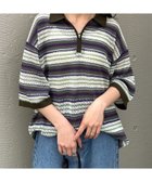 【チャオパニックティピー/CIAOPANIC TYPY】の【UNISEX】透かし編みメッシュボーダーハーフジップサマーニットポロ 大人の最旬トレンドファッション＆コーディネート founy(ファウニー) ファッション Fashion レディースファッション Fashion for Women トップス・カットソー Cut & Sew Tops ニット Knit Tops & Sweaters アクセサリー Fashion Accessories キャミソール Camisole, Spaghetti Strap Top サンダル Sandals, Summer Shoes シルバー Silver, Metallic Silver シンプル Simple, Minimal スリッパ Slippers, Room Shoes 透かし Cut-Out, Lacework タンク Tank Top, Sleeveless Top トレンド Trend, Trending Now バングル Bangle, Bracelet フラット Flat, Flat Shoes ユニセックス Unisex, Genderless リラックス Relax, Relaxed Fit ロング Long, Long-Length ワイド Wide, Wide Fit おすすめ Recommended / Our Picks エレガント 上品 Elegant thumbnail グリーン|ID: prp329100004978941 ipo3291000000037311329