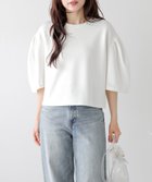 【ラジュール/Lajour】の立体袖*チュールフラワー プルオーバー ホワイト|ID: prp329100004978945 ipo3291000000037311345