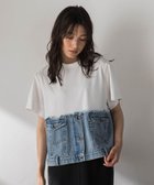 【メイソングレイ/MAYSON GREY】のデニムドッキングTシャツ 大人の最旬トレンドファッション＆コーディネート founy(ファウニー) ファッション Fashion レディースファッション Fashion for Women トップス・カットソー Cut & Sew Tops シャツ・ブラウス・オフィスカジュアル Elegant Blouses & Button-Ups ロングTシャツ・Tシャツ Longline T-Shirts & Tees 春 Spring コンパクト Compact, Small Size デニム Denim, Jeans Material ドッキング Docking, Mixed Material なめらか Smooth, Silky Texture バランス Balance, Style Balance フリンジ Fringe, Tassel ボトム Bottoms, Lower Wear 半袖 Short Sleeve, Half Sleeve 無地 Plain, Solid Color リメイク Remake, Reconstructed ワイド Wide, Wide Fit S/S・春夏 SS, Spring/Summer, Warm Season 夏 Summer 2026年 2026 2026春夏・S/S Spring/Summer 2026 SS26 thumbnail オフホワイト|ID: prp329100004978950 ipo3291000000037311364