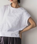 【メイソングレイ/MAYSON GREY】の麻調ジャージフラワーモチーフプルオーバー オフホワイト|ID: prp329100004978951 ipo3291000000037311367