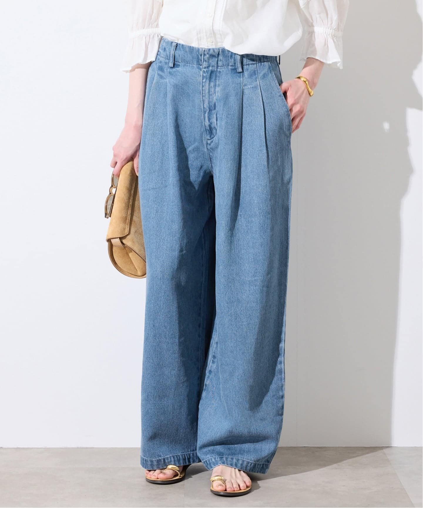 【スローブ イエナ/SLOBE IENA】の《4サイズ展開/追加3》LEDENIM TUCK TROUSERデニム 大人の最旬トレンドファッション＆コーディネート founy(ファウニー) 　ファッション　Fashion　レディースファッション　Fashion for Women　2026年　2026　2026春夏・S/S　Spring/Summer 2026 SS26　デニム　Denim, Jeans Material　トレンド　Trend, Trending Now　 other-1|ID: prp329100004978992 ipo3291000000037311527