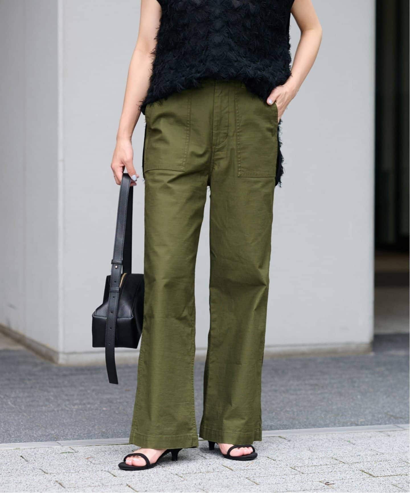 【ジャーナルスタンダード レリューム/JOURNAL STANDARD relume】の《追加3》ワイドベイカーパンツ インテリア・キッズ・メンズ・レディースファッション・服の通販 founy(ファウニー) 　ファッション　Fashion　レディースファッション　Fashion for Women　パンツ　Pants & Trousers　カーゴパンツ　Cargo Pants, Utility Pants　シアー　Sheer, See-Through　ストレッチ　Stretch, Stretchy Fabric　レース　Lace, Lace Fabric　ワイド　Wide, Wide Fit　おすすめ　Recommended / Our Picks　2026年　2026　2026春夏・S/S　Spring/Summer 2026 SS26　カーキ|ID: prp329100004978993 ipo3291000000037311530