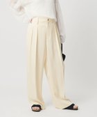 【ビューティ&ユース ユナイテッドアローズ/BEAUTY&YOUTH / UNITED ARROWS】のポリエステル ドレープ 2タック ワイドパンツ ウォッシャブル OFF WHITE|ID: prp329100004978994 ipo3291000000037311534