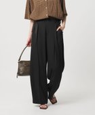 【ビューティ&ユース ユナイテッドアローズ/BEAUTY&YOUTH / UNITED ARROWS】のポリエステル ドレープ 2タック ワイドパンツ ウォッシャブル BLACK|ID: prp329100004978994 ipo3291000000037311535