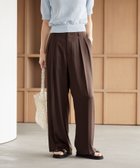 【ビューティ&ユース ユナイテッドアローズ/BEAUTY&YOUTH / UNITED ARROWS】のポリエステル ドレープ 2タック ワイドパンツ ウォッシャブル DK.BROWN|ID: prp329100004978994 ipo3291000000037311536