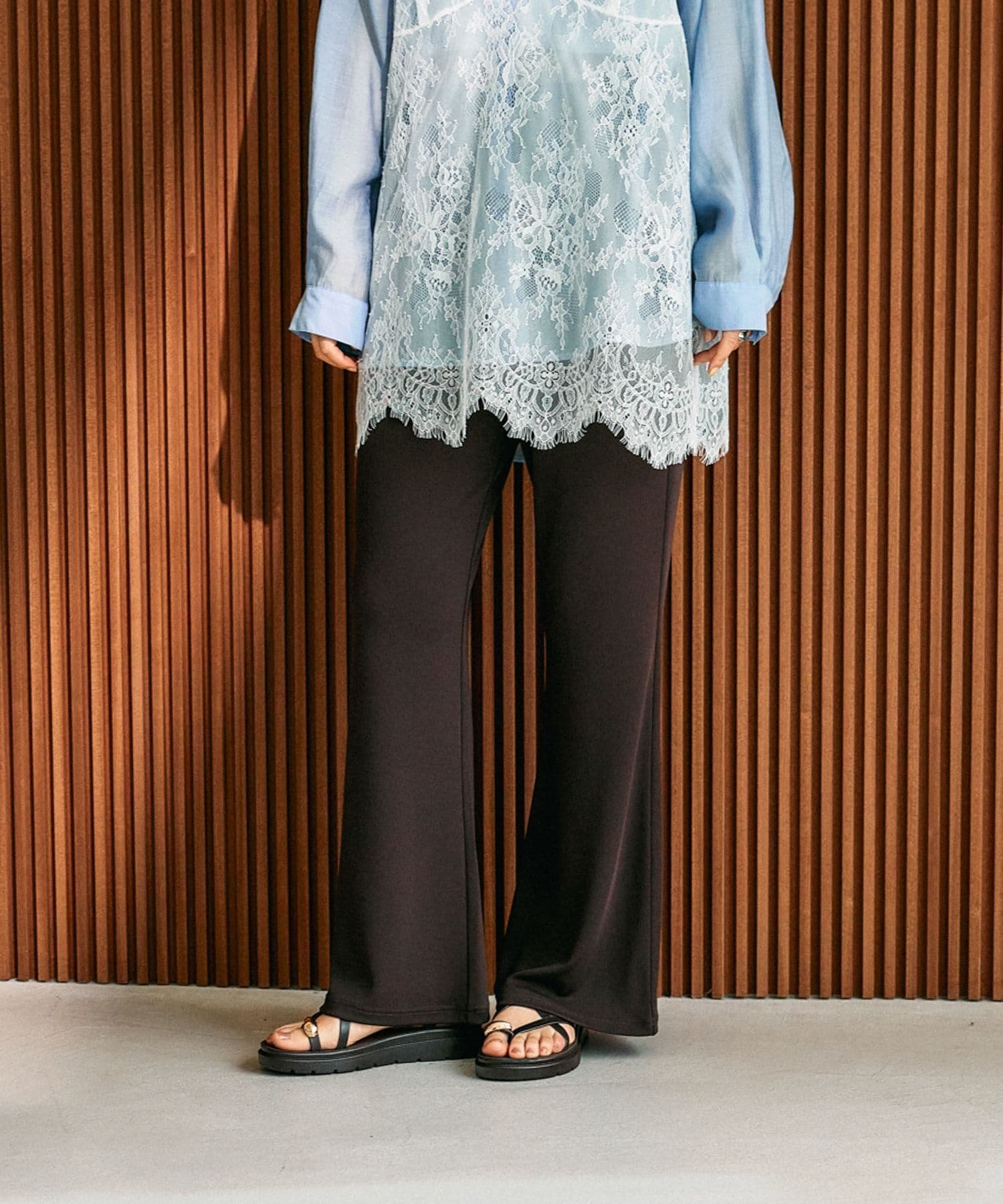 【レプシィム ローリーズファーム/LEPSIM LOWRYS FARM】のソフトドレープパンツ インテリア・キッズ・メンズ・レディースファッション・服の通販 founy(ファウニー) 　ファッション　Fashion　レディースファッション　Fashion for Women　パンツ　Pants & Trousers　おすすめ　Recommended / Our Picks　カットソー　Cut and Sewn Top　シューズ　Shoes, Footwear　ストレッチ　Stretch, Stretchy Fabric　チュニック　Tunic, Long Top　ベーシック　Basic, Essential　夏　Summer　ブラウン55|ID: prp329100004979001 ipo3291000000037311605