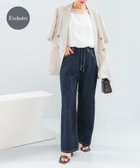 【アーバンリサーチ ロッソ/URBAN RESEARCH ROSSO】の『別注』Lee×ROSSO STRING DENIM PANTS 大人の最旬トレンドファッション＆コーディネート founy(ファウニー) ファッション Fashion レディースファッション Fashion for Women パンツ Pants & Trousers デニムパンツ・ジーンズ・美脚デニム Denim Jeans & Pants デニム Denim, Jeans Material バランス Balance, Style Balance 別注 Limited Edition, Custom Order リラックス Relax, Relaxed Fit ワイド Wide, Wide Fit S/S・春夏 SS, Spring/Summer, Warm Season 夏 Summer 2026年 2026 2026春夏・S/S Spring/Summer 2026 SS26 thumbnail インディゴブルー|ID: prp329100004979006 ipo3291000000037311640