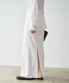 【プラージュ/Plage】のSheer urake スカート 大人の最旬トレンドファッション＆コーディネート founy(ファウニー) ファッション Fashion レディースファッション Fashion for Women スカート Skirts おすすめ Recommended / Our Picks カーディガン Cardigan, Knitwear シンプル Simple, Minimal スリット Slit, Slit Detail セットアップ Set-Up, Coordinated Outfit ロング Long, Long-Length thumbnail ホワイト|ID: prp329100004979010 ipo3291000000037311657