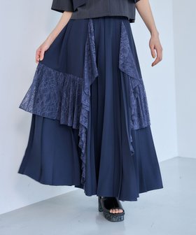 【ハレ/HARE】のレースフリルプリーツスカート 大人の最旬トレンドファッション＆コーディネート founy(ファウニー) ファッション Fashion レディースファッション Fashion for Women スカート Skirts プリーツスカート / 上品フェミニンスタイル Pleated Skirts おすすめ Recommended / Our Picks ウェーブ Wavy Pattern コンパクト Compact, Small Size ジャケット Jacket, Outerwear ストレート Straight, Straight Cut タンク Tank Top, Sleeveless Top トレンド Trend, Trending Now バランス Balance, Style Balance フリル Frill, Ruffle プリーツ Pleats, Pleated レース Lace, Lace Fabric エレガント 上品 Elegant |ID:prp329100004979039