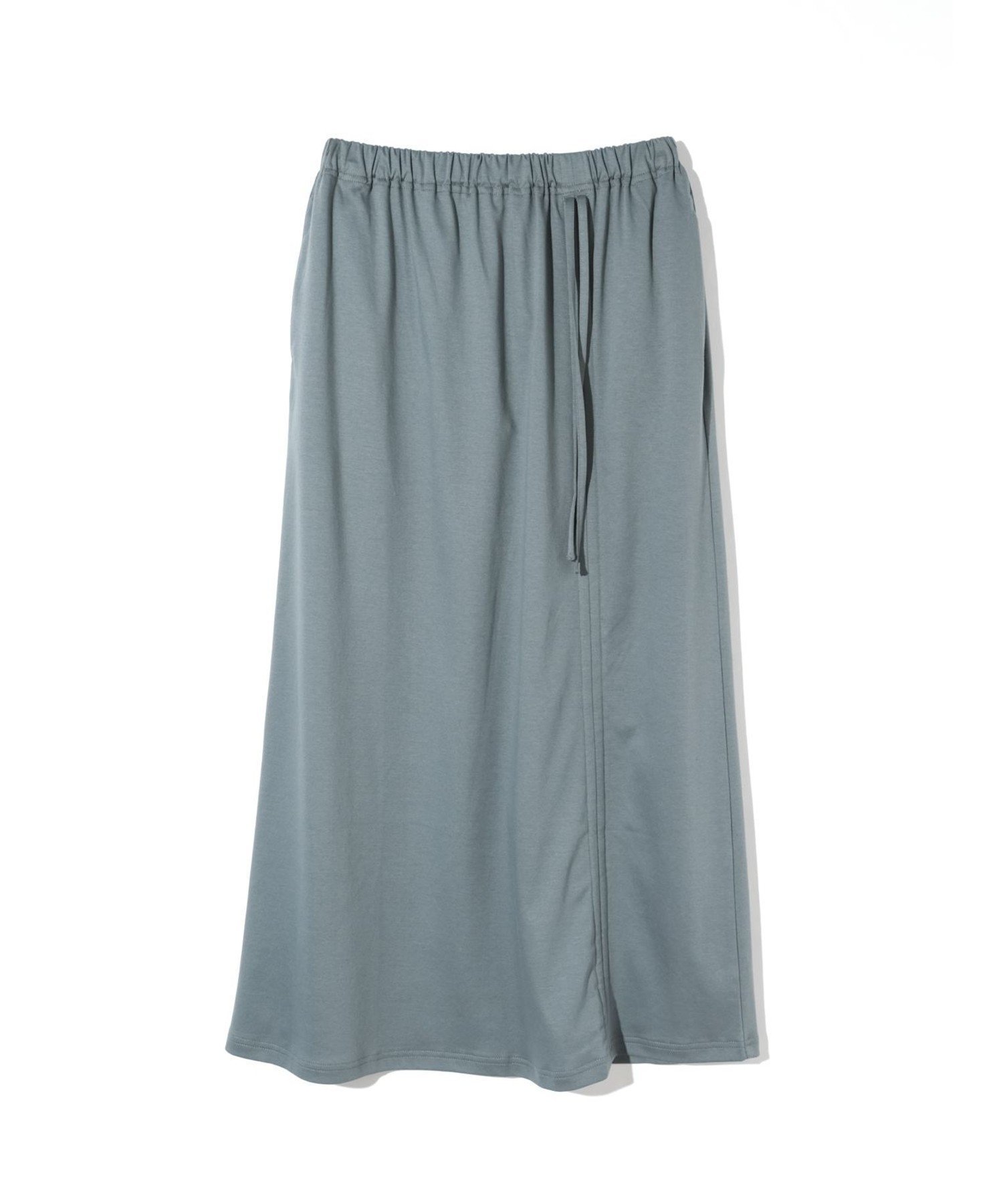 【マーコート/MARcourt】のMIDIUMISOLID for Ladies ドローストリングスカート インテリア・キッズ・メンズ・レディースファッション・服の通販 founy(ファウニー) 　ファッション　Fashion　レディースファッション　Fashion for Women　スカート　Skirts　ギャザー　Gathered, Ruffled　スタンダード　Standard, Basic　スリット　Slit, Slit Detail　ドレープ　Drape, Draping Fabric　フロント　Front, Front Design　ポケット　Pocket, Pocket Detail　リラックス　Relax, Relaxed Fit　再入荷　Restock / Back in Stock　無地　Plain, Solid Color　ブルーグレー|ID: prp329100004979041 ipo3291000000037311788