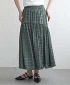 【ヴァンス エクスチェンジ/VENCE EXCHANGE】のドビーチェック切り替えスカート 大人の最旬トレンドファッション＆コーディネート founy(ファウニー) ファッション Fashion レディースファッション Fashion for Women スカート Skirts おすすめ Recommended / Our Picks シンプル Simple, Minimal スニーカー Sneakers, Trainers ダウン Down, Puffer フレア Flare, Flared thumbnail ミントグリーン|ID: prp329100004979043 ipo3291000000037311795
