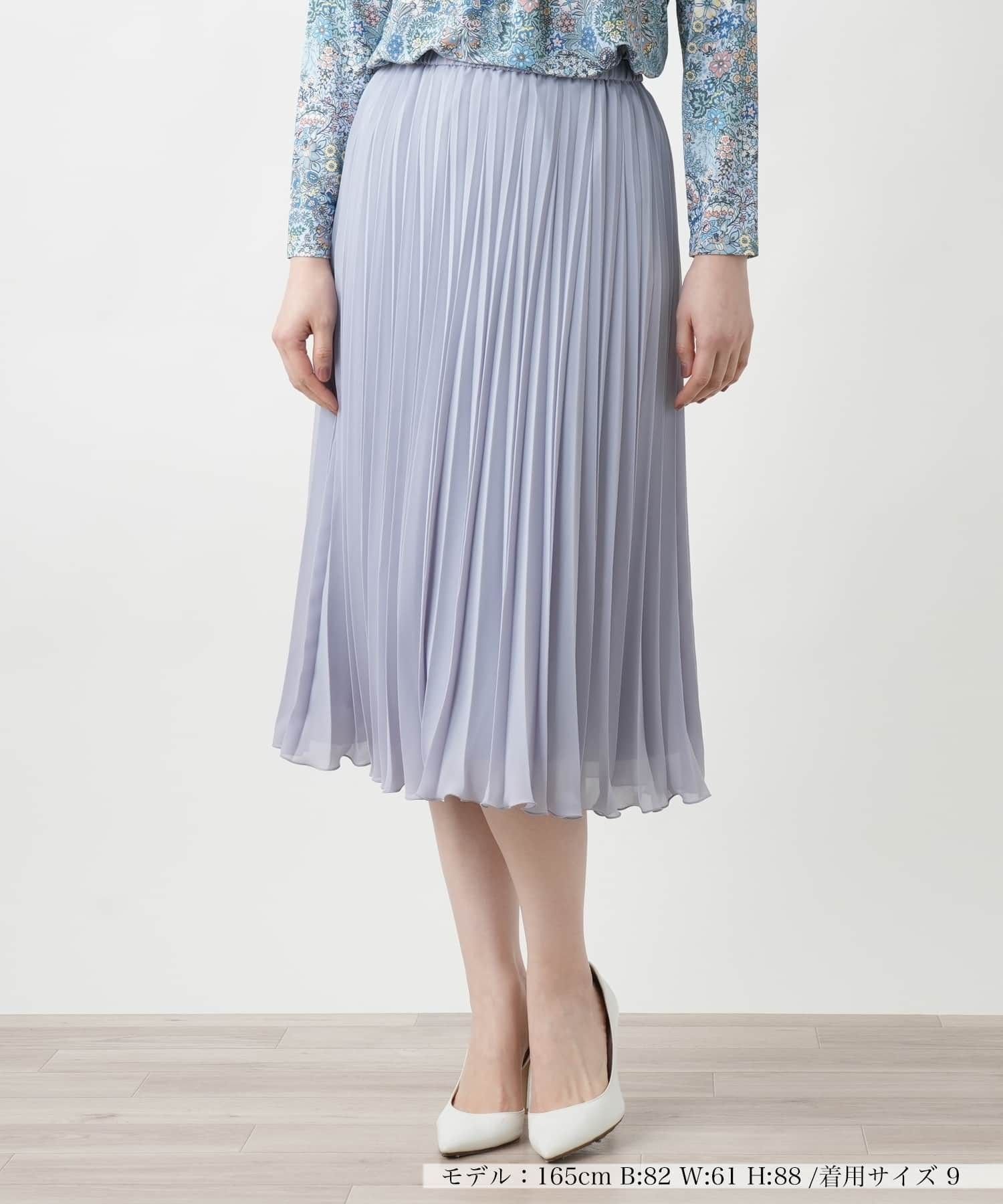 【レリアン/LEILIAN】のプリーツロングスカート インテリア・キッズ・メンズ・レディースファッション・服の通販 founy(ファウニー) 　ファッション　Fashion　レディースファッション　Fashion for Women　スカート　Skirts　ロングスカート　Long Skirts / Maxi & Midi Skirts　ウォッシャブル　Machine Washable　エレガント 上品　Elegant　フィット　Fit, Slim Fit　プリーツ　Pleats, Pleated　ポケット　Pocket, Pocket Detail　ロング　Long, Long-Length　夏　Summer　コバルトブルー|ID: prp329100004979062 ipo3291000000037311858