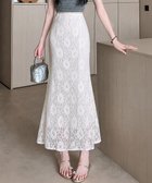 【ミニミニストア/miniministore】のレースマーメイドスカート ハイウエスト 大人の最旬トレンドファッション＆コーディネート founy(ファウニー) ファッション Fashion レディースファッション Fashion for Women スカート Skirts タイトスカート Pencil Skirt, Tight Skirt フィット Fit, Slim Fit マーメイド Mermaid, Fishtail Silhouette レース Lace, Lace Fabric エレガント 上品 Elegant thumbnail ホワイト|ID: prp329100004979067 ipo3291000000037311873