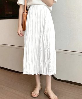 【ミニミニストア/miniministore】のワッシャースカート ミモレ丈 レディース 大人の最旬トレンドファッション＆コーディネート founy(ファウニー) ファッション Fashion レディースファッション Fashion for Women スカート Skirts カットソー Cut and Sewn Top シンプル Simple, Minimal フレア Flare, Flared ワッシャー Washer, Crinkled Finish 夏 Summer 春 Spring S/S・春夏 SS, Spring/Summer, Warm Season 無地 Plain, Solid Color ビジネス 仕事 通勤 Business / Work / Commuting |ID:prp329100004979068