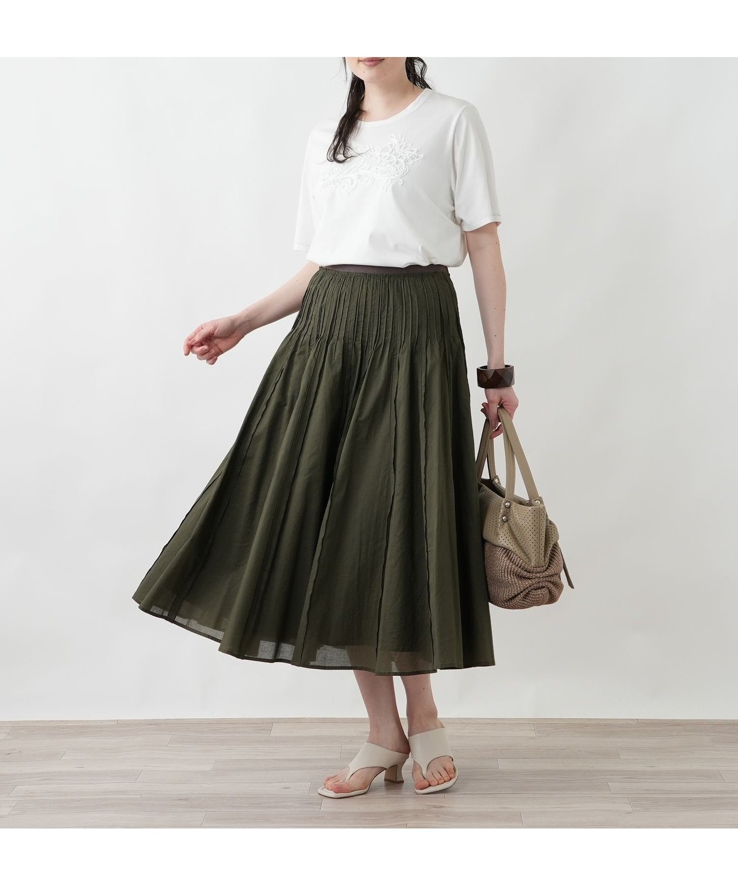 【レリアンプラスハウス/Leilian PLUS HOUSE】の洗えるスカート 大人の最旬トレンドファッション＆コーディネート founy(ファウニー) 　ファッション　Fashion　レディースファッション　Fashion for Women　スカート　Skirts　ウォッシャブル　Machine Washable　ビンテージ　Vintage, Retro Style　ポケット　Pocket, Pocket Detail　ワッシャー　Washer, Crinkled Finish　夏　Summer　洗える　Machine Washable　軽量　Lightweight, Ultra Light　 other-1|ID: prp329100004979094 ipo3291000000037311959