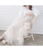 【マジェスティック レゴン/MAJESTIC LEGON】のチュールフリルティアードスカート 大人の最旬トレンドファッション＆コーディネート founy(ファウニー) ファッション Fashion レディースファッション Fashion for Women スカート Skirts ティアードスカート Tiered Skirts エアリー Airy Texture コンパクト Compact, Small Size シンプル Simple, Minimal スウェット / スエット Sweatshirt, Sweatwear ダウン Down, Puffer チュール Tulip, Tulip Motif ティアードスカート Tiered Skirt, Flounced Skirt バランス Balance, Style Balance パーカー Hoodie, Parka フェミニン Feminine, Girly リブニット Rib Knit, Ribbed Knit 再入荷 Restock / Back in Stock おすすめ Recommended / Our Picks thumbnail ピンク|ID: prp329100004979112 ipo3291000000037312018