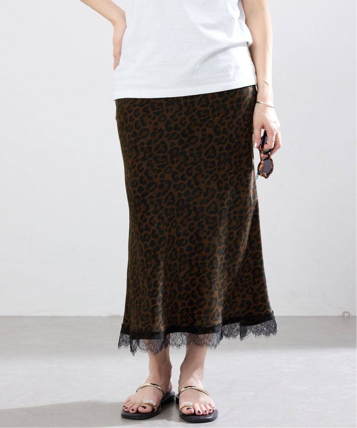 【イエナ/IENA】のBLACK 裾レースレオパードスカート インテリア・キッズ・メンズ・レディースファッション・服の通販 founy(ファウニー) https://founy.com/ ファッション Fashion レディースファッション Fashion for Women スカート Skirts コレクション Collection, Seasonal Line シンプル Simple, Minimal フリル Frill, Ruffle フレア Flare, Flared フレンチ French, French Style プリント Print, Printed Pattern ポケット Pocket, Pocket Detail リラックス Relax, Relaxed Fit レオパード Leopard, Animal Print レース Lace, Lace Fabric ロング Long, Long-Length 夏 Summer 2026年 2026 2026春夏・S/S Spring/Summer 2026 SS26 |ID: prp329100004979127 ipo3291000000037312059