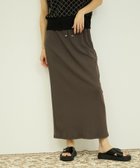 【ビッキー/VICKY】のリブタイトスカート 大人の最旬トレンドファッション＆コーディネート founy(ファウニー) ファッション Fashion レディースファッション Fashion for Women スカート Skirts 春 Spring シンプル Simple, Minimal スウェット / スエット Sweatshirt, Sweatwear タイトスカート Pencil Skirt, Tight Skirt バランス Balance, Style Balance ポケット Pocket, Pocket Detail 無地 Plain, Solid Color S/S・春夏 SS, Spring/Summer, Warm Season 夏 Summer 2026年 2026 2026春夏・S/S Spring/Summer 2026 SS26 thumbnail チャコールグレー|ID: prp329100004979129 ipo3291000000037312065