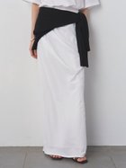 【ミースロエ/MIESROHE】の【セットアップ対応】シアー裏毛ドレープスカート 大人の最旬トレンドファッション＆コーディネート founy(ファウニー) ファッション Fashion レディースファッション Fashion for Women セットアップ Matching Sets スカート・ミニ/ミディ/マキシ Skirts / Mini, Midi & Maxi Skirts ギャザー Gathered, Ruffled シアー Sheer, See-Through スマート Smart, Elegant セットアップ Set-Up, Coordinated Outfit ドレープ Drape, Draping Fabric thumbnail WHT[001]|ID: prp329100004979130 ipo3291000000037312069