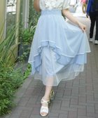 【アクシーズファム/axes femme】の前後2WAYフリルスカート 大人の最旬トレンドファッション＆コーディネート founy(ファウニー) ファッション Fashion レディースファッション Fashion for Women スカート Skirts おすすめ Recommended / Our Picks コンパクト Compact, Small Size ドレープ Drape, Draping Fabric フリル Frill, Ruffle エレガント 上品 Elegant thumbnail サックス|ID: prp329100004979136 ipo3291000000037312089