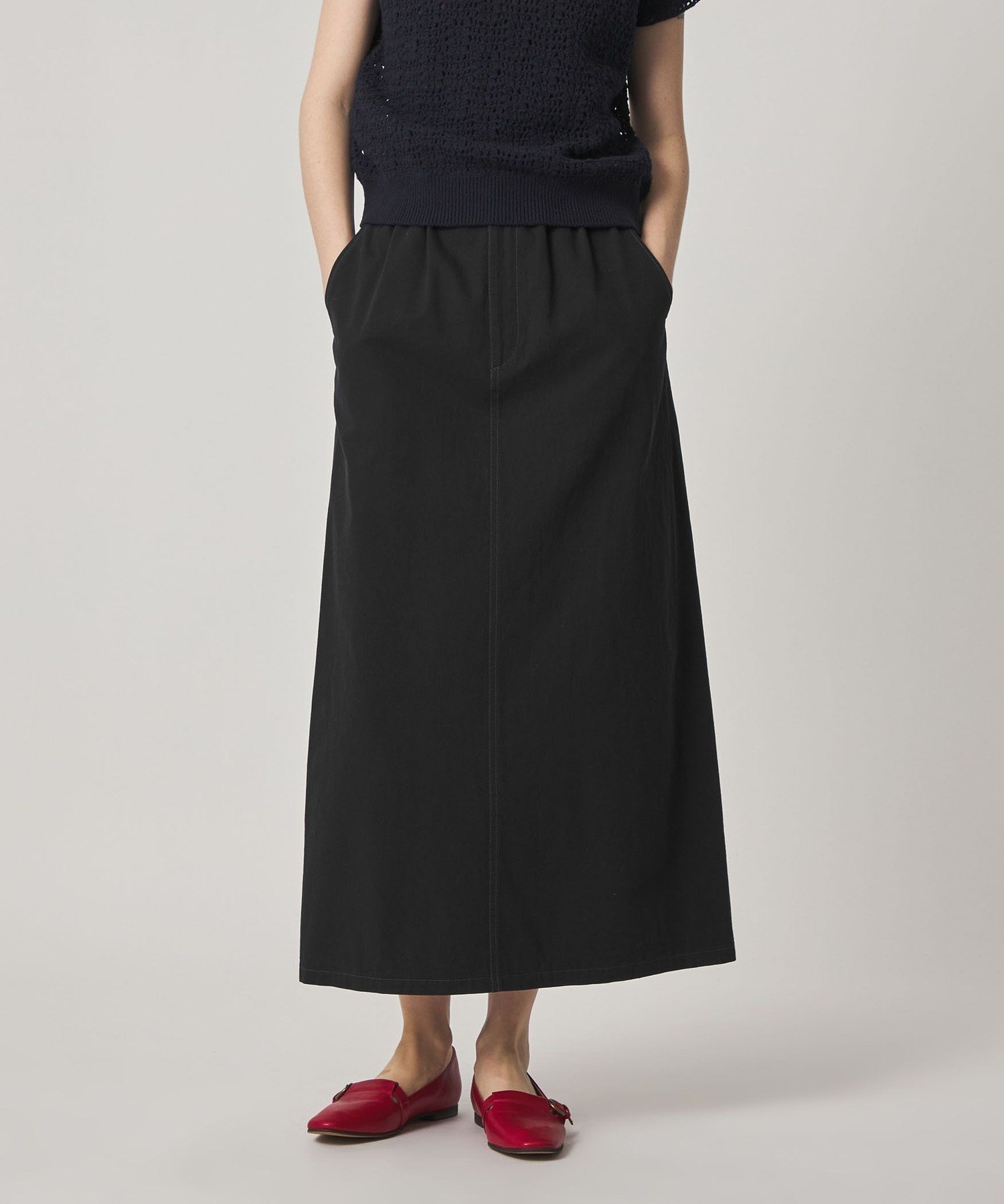 【ビューティ&ユース ユナイテッドアローズ/BEAUTY&YOUTH / UNITED ARROWS】のSteven Alan ライトオンスデニム ロング スカート インテリア・キッズ・メンズ・レディースファッション・服の通販 founy(ファウニー) 　ファッション　Fashion　レディースファッション　Fashion for Women　スカート　Skirts　アメリカン　American Style　シンプル　Simple, Minimal　ニューヨーク　New York, NYC Style　ロング　Long, Long-Length　BLACK|ID: prp329100004979142 ipo3291000000037312110