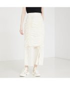 【セルフィスト/SELFIST】のギャザーレイヤードスカート 大人の最旬トレンドファッション＆コーディネート founy(ファウニー) ファッション Fashion レディースファッション Fashion for Women スカート Skirts エレガント 上品 Elegant ギャザー Gathered, Ruffled タンク Tank Top, Sleeveless Top マーメイド Mermaid, Fishtail Silhouette thumbnail アイボリー|ID: prp329100004979157 ipo3291000000037312157