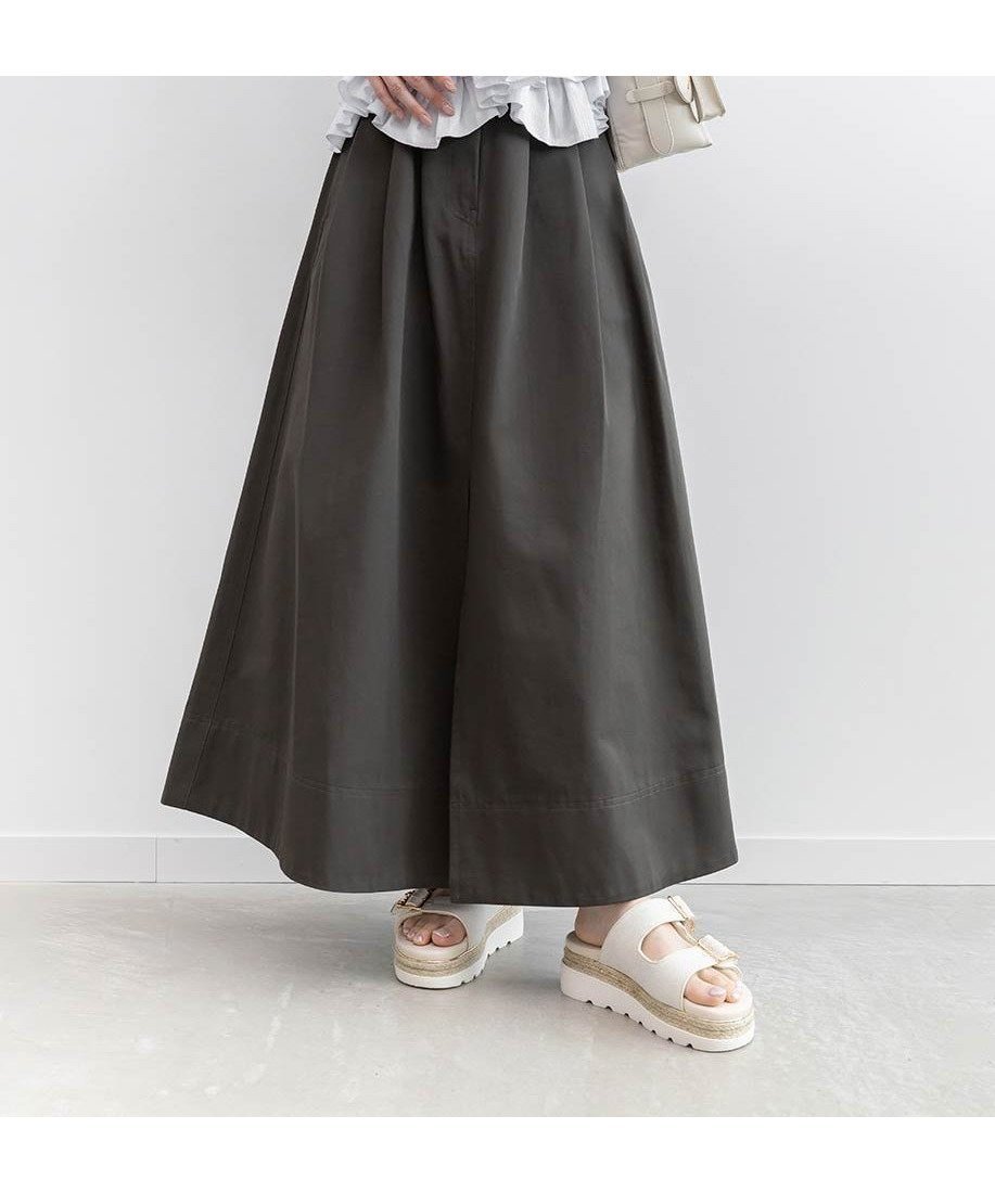 【ランダ/RANDA】のハイウエストチノスカート インテリア・キッズ・メンズ・レディースファッション・服の通販 founy(ファウニー) 　ファッション　Fashion　レディースファッション　Fashion for Women　スカート　Skirts　カーディガン　Cardigan, Knitwear　スリット　Slit, Slit Detail　バランス　Balance, Style Balance　フロント　Front, Front Design　ポケット　Pocket, Pocket Detail　ロング　Long, Long-Length　GRAY|ID: prp329100004979160 ipo3291000000037312169