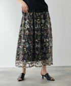 【クイーンズ コート/QUEENS COURT】のマルチフラワーレースフレアスカート ブラック系その他|ID: prp329100004979181 ipo3291000000037312244