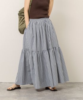 【ノーリーズ/NOLLEY'S】の【MAQWEL/マクウェル】ウォッシャブルチェックスカート 大人の最旬トレンドファッション＆コーディネート founy(ファウニー) ファッション Fashion レディースファッション Fashion for Women スカート Skirts 2026年 2026 2026春夏・S/S Spring/Summer 2026 SS26 おすすめ Recommended / Our Picks ギンガム Gingham, Gingham Fabric シンプル Simple, Minimal タンク Tank Top, Sleeveless Top チェック Check, Plaid, Tartan ティアードスカート Tiered Skirt, Flounced Skirt ノースリーブ Sleeveless, No-Sleeve 夏 Summer |ID:prp329100004979193