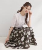 【クチュール ブローチ/Couture Brooch】のサマーフラワースカート 大人の最旬トレンドファッション＆コーディネート founy(ファウニー) ファッション Fashion レディースファッション Fashion for Women スカート Skirts スマート Smart, Elegant フェミニン Feminine, Girly プリント Print, Printed Pattern ポケット Pocket, Pocket Detail リボン Ribbon, Bow thumbnail チャコールグレー|ID: prp329100004979201 ipo3291000000037312325