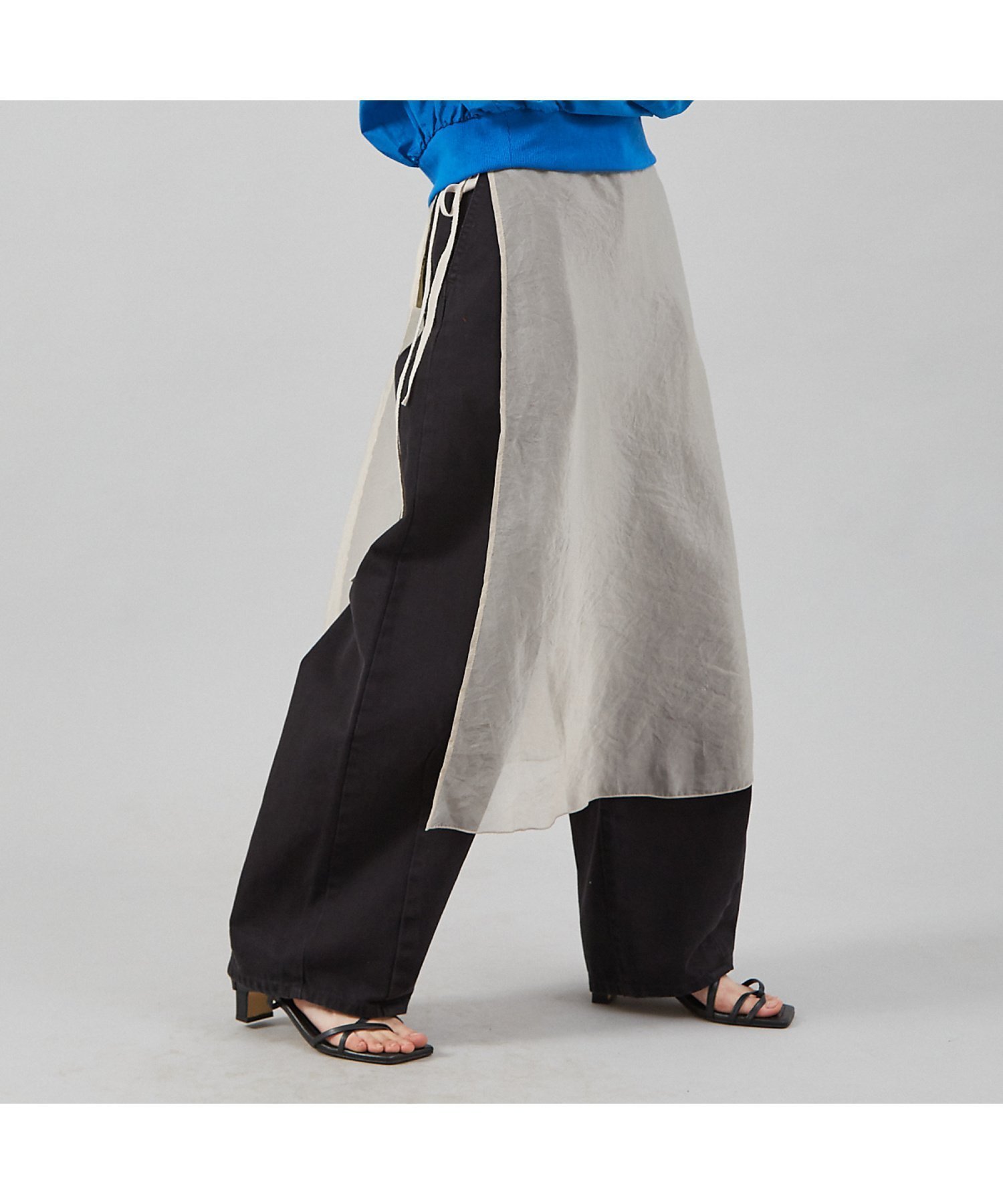 【ノミネ/NOMINE】のシアー ラップ スカート インテリア・キッズ・メンズ・レディースファッション・服の通販 founy(ファウニー) 　ファッション　Fashion　レディースファッション　Fashion for Women　スカート　Skirts　おすすめ　Recommended / Our Picks　アクセサリー　Fashion Accessories　シアー　Sheer, See-Through　シンプル　Simple, Minimal　デニム　Denim, Jeans Material　ボトム　Bottoms, Lower Wear　ラップ　Wrap, Wrap Design　グレージュ|ID: prp329100004979211 ipo3291000000037312361