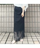 【ルージュヴィフラクレ/Rouge vif la cle】の楊柳シアーロングスカート 大人の最旬トレンドファッション＆コーディネート founy(ファウニー) ファッション Fashion レディースファッション Fashion for Women スカート Skirts ロングスカート Long Skirts / Maxi & Midi Skirts シアー Sheer, See-Through スリット Slit, Slit Detail ロング Long, Long-Length A/W・秋冬 Autumn/Winter thumbnail ブラック|ID: prp329100004979216 ipo3291000000037312377