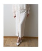 【ルージュヴィフラクレ/Rouge vif la cle】の【一部店舗限定】フロントZIPストレッチハイウエストスカート 大人の最旬トレンドファッション＆コーディネート founy(ファウニー) ファッション Fashion レディースファッション Fashion for Women スカート Skirts シンプル Simple, Minimal スタイリッシュ Stylish, Fashionable ストレッチ Stretch, Stretchy Fabric スリット Slit, Slit Detail フロント Front, Front Design thumbnail アイボリー|ID: prp329100004979233 ipo3291000000037312434