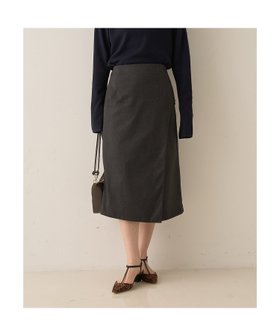 【ルージュヴィフラクレ/Rouge vif la cle】のウールライクデザインスカート 大人の最旬トレンドファッション＆コーディネート founy(ファウニー) ファッション Fashion レディースファッション Fashion for Women スカート Skirts おすすめ Recommended / Our Picks シンプル Simple, Minimal ジャケット Jacket, Outerwear スウェット / スエット Sweatshirt, Sweatwear ストレッチ Stretch, Stretchy Fabric ストレート Straight, Straight Cut バランス Balance, Style Balance ラップ Wrap, Wrap Design 洗える Machine Washable A/W・秋冬 Autumn/Winter |ID:prp329100004979248