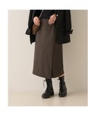 【ルージュヴィフラクレ/Rouge vif la cle】のウールライクデザインスカート 大人の最旬トレンドファッション＆コーディネート founy(ファウニー) ファッション Fashion レディースファッション Fashion for Women スカート Skirts おすすめ Recommended / Our Picks シンプル Simple, Minimal ジャケット Jacket, Outerwear スウェット / スエット Sweatshirt, Sweatwear ストレッチ Stretch, Stretchy Fabric ストレート Straight, Straight Cut バランス Balance, Style Balance ラップ Wrap, Wrap Design 洗える Machine Washable A/W・秋冬 Autumn/Winter thumbnail ブラウン|ID: prp329100004979248 ipo3291000000037312490