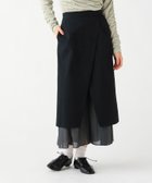 【ビームス ハート/BEAMS HEART】の【4/23新規値下げ】異素材 重ね タイトスカート 26SS ウォッシャブル 大人の最旬トレンドファッション＆コーディネート founy(ファウニー) ファッション Fashion レディースファッション Fashion for Women スカート Skirts ウォッシャブル Machine Washable コンパクト Compact, Small Size シンプル Simple, Minimal ジャケット Jacket, Outerwear スウェット / スエット Sweatshirt, Sweatwear タイトスカート Pencil Skirt, Tight Skirt トレンド Trend, Trending Now ミックス Mix, Mixed Style 2026年 2026 2026春夏・S/S Spring/Summer 2026 SS26 thumbnail BLACK|ID: prp329100004979265 ipo3291000000037312558